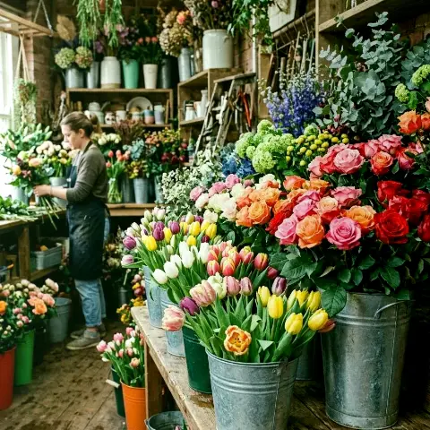 Hirse Adler – Sorgfältig gebundener Strauß aus saisonalen Blumen