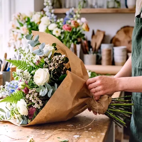Hirse Adler – Lieferung eines Blumenabos in einem Frankfurter Restaurant